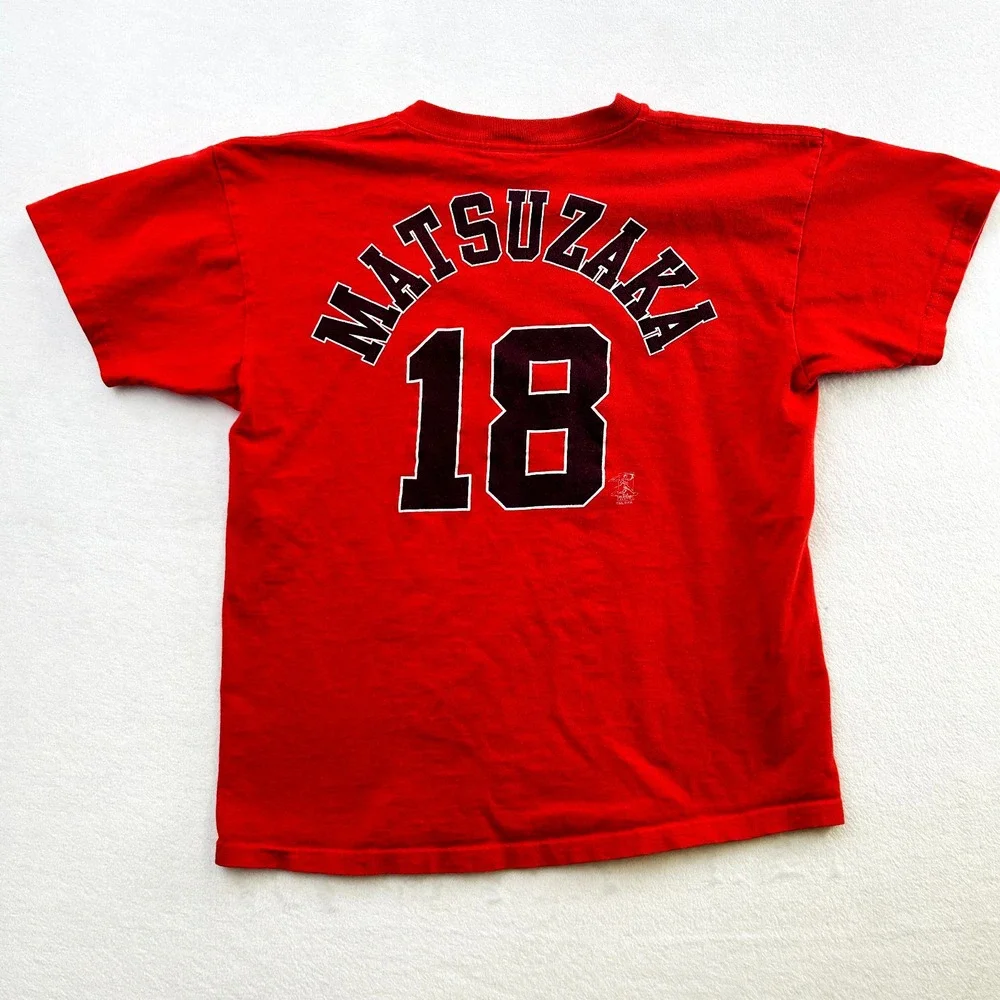 Boston Red Sox Shirt Youth Large Red Japan Nike Baseball Daisuke Matsuzaka Boys